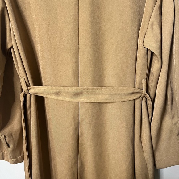 HYFVE Double-Breasted Tan Trench Coat Size Small - Picture 7 of 13